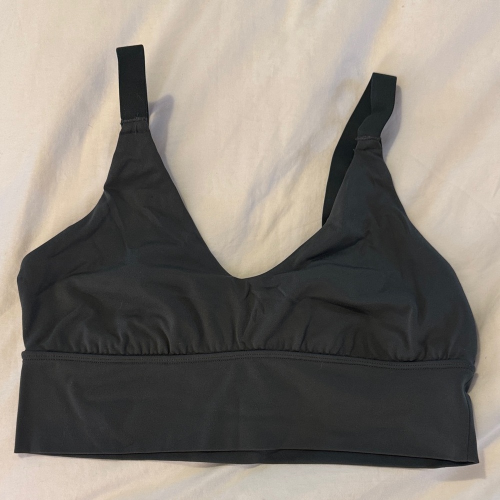 Aerie Wireless Lounge Sports Bralette in Army Green
